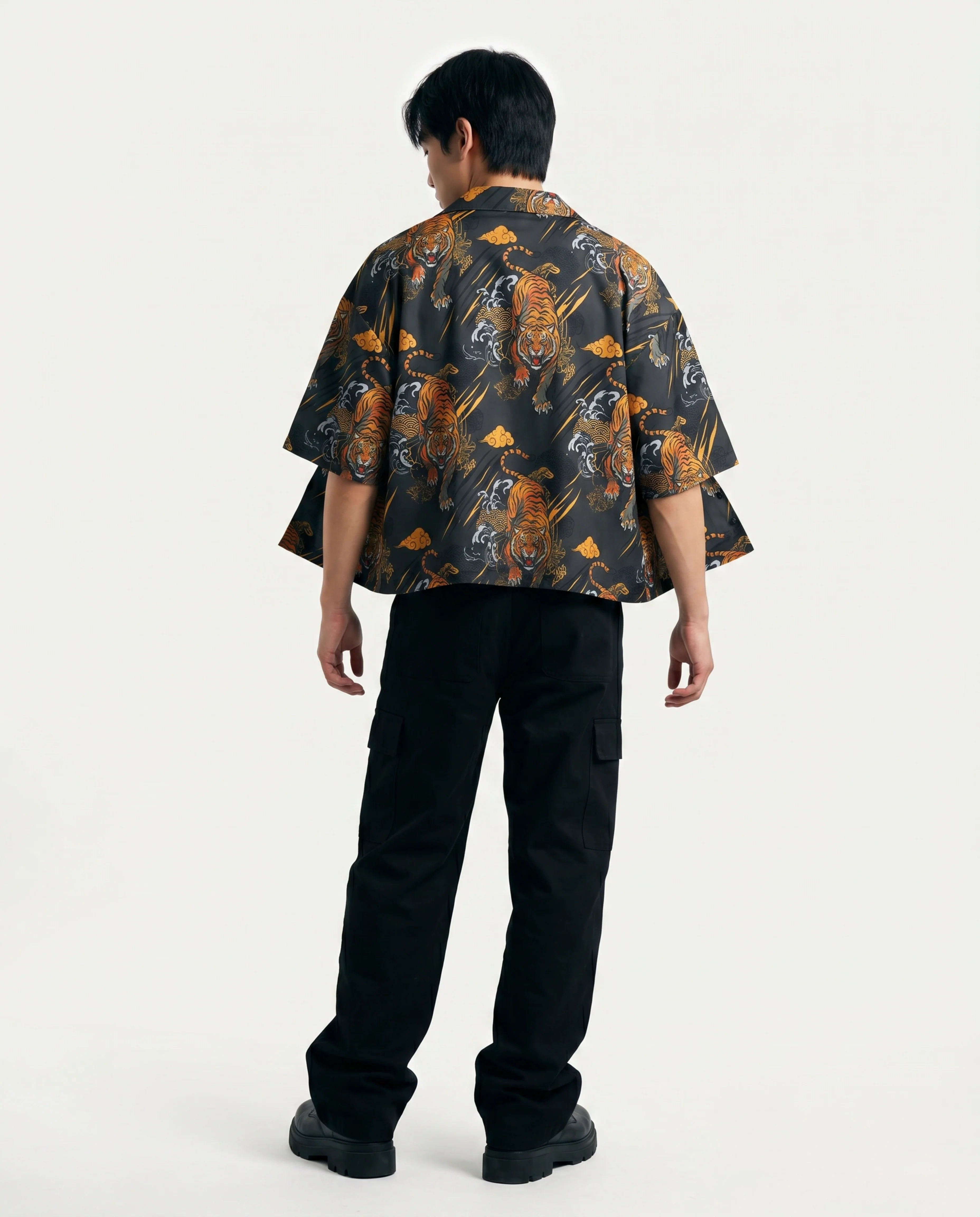 The Rebellion Tiger Boxy-Fit Cuban Shirt CLAZZEY