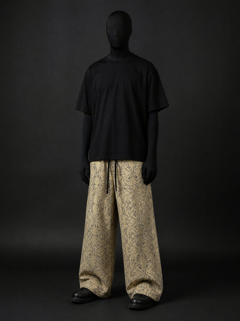 Abstract Web Baggy Pants