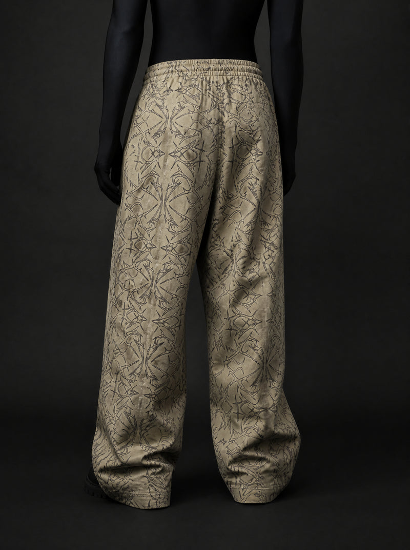 Abstract Web Baggy Pants