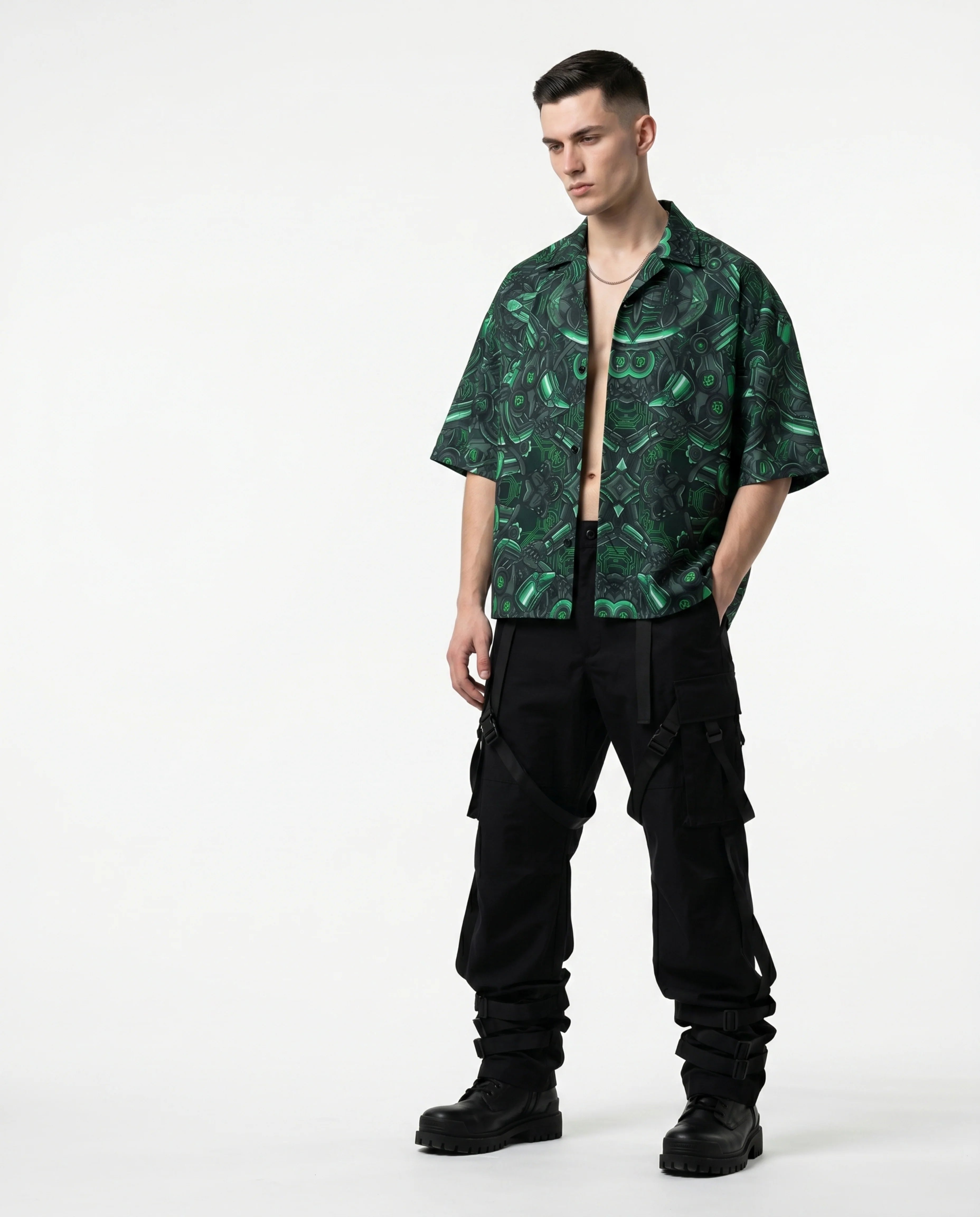 The Cybernetic Boxy-Fit Cuban Shirt CLAZZEY