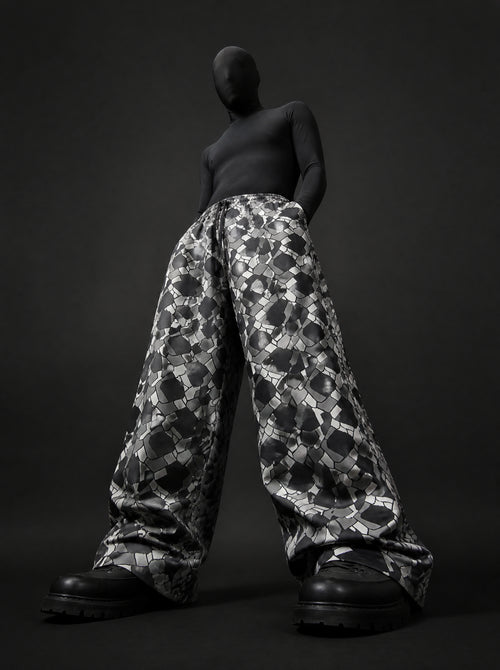Geometric Printed Baggy Pants
