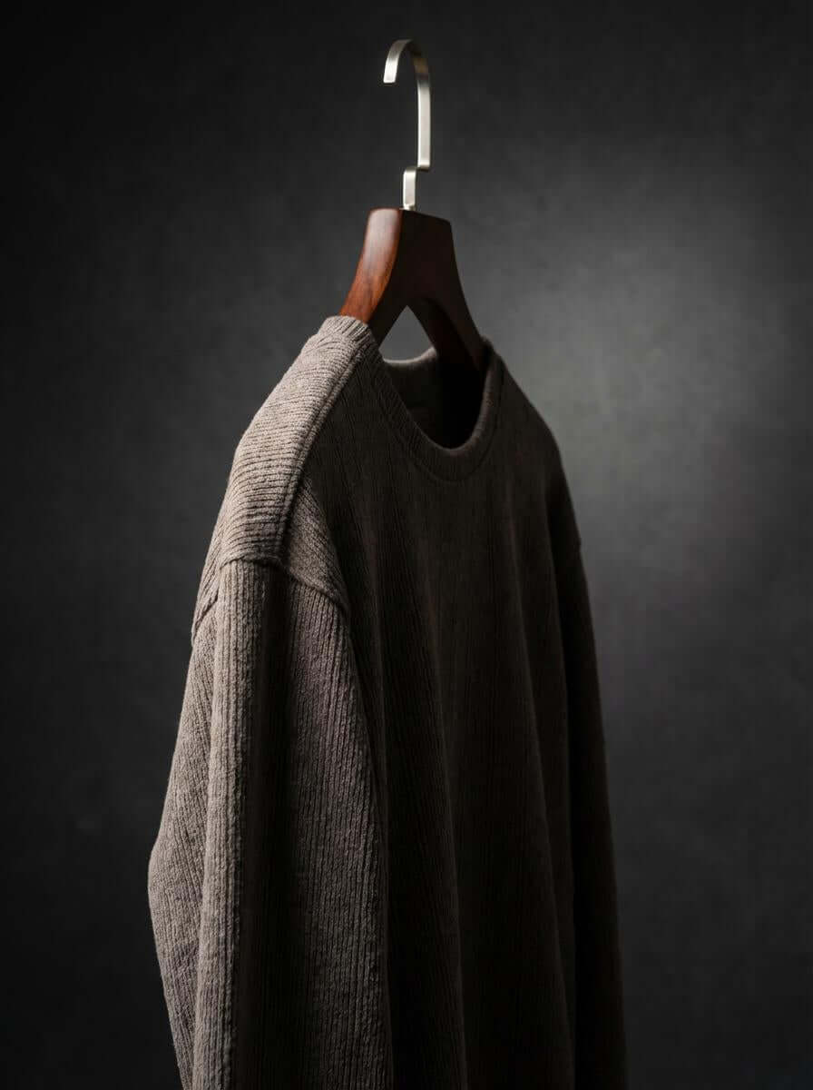Daily Luxe Jacquard T-Shirt – Stone Grey