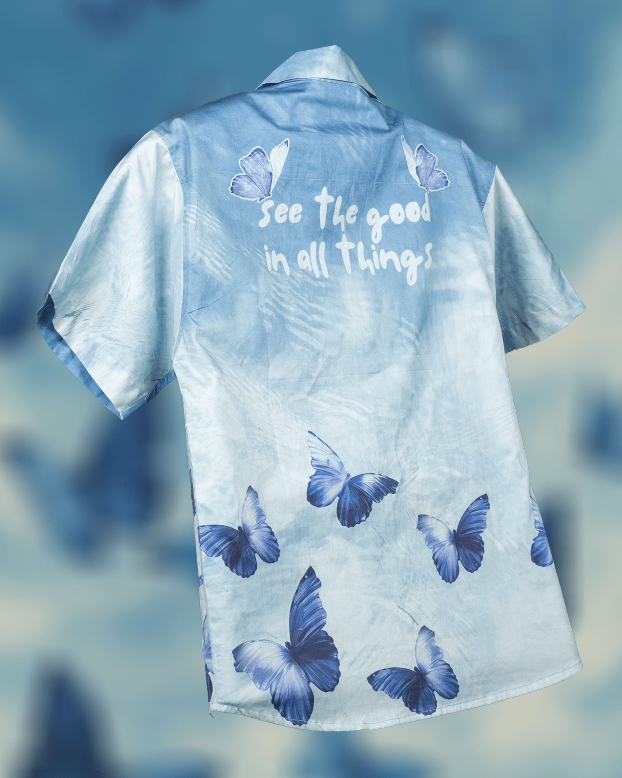 Plus Size Printed Cuban Collar Shirt India