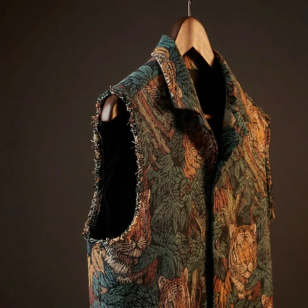 Jungle Royalty Jacquard Vest