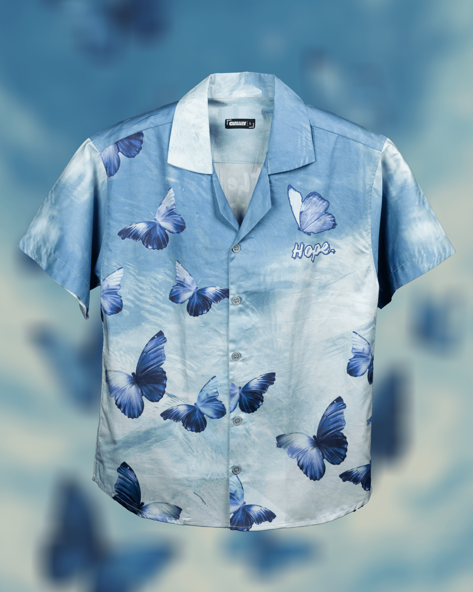 Ethereal Hope Cuban Collar Cotton Shirt