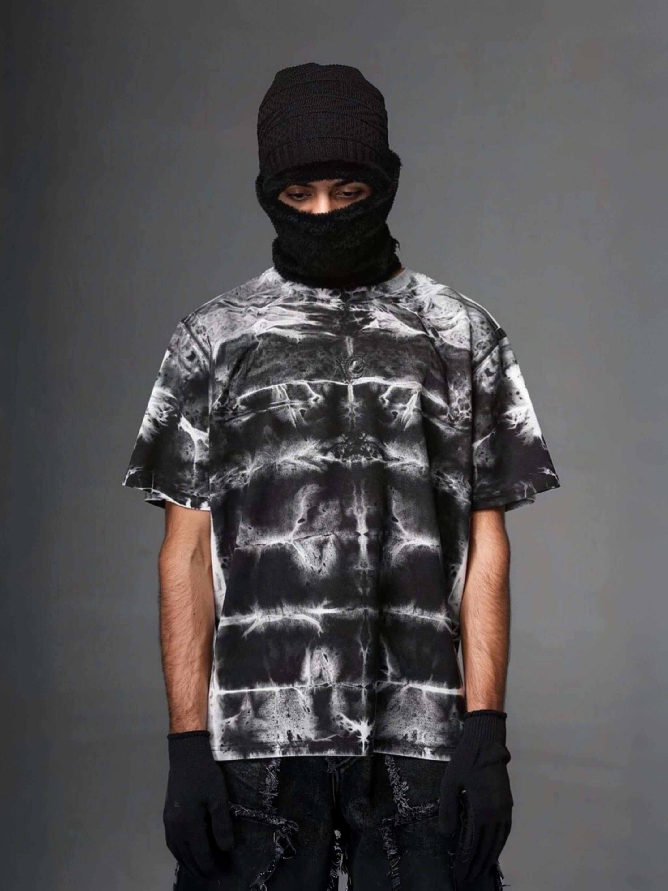 Midnight Mirage Hand Washed Tee for Bold Streetwear Expression