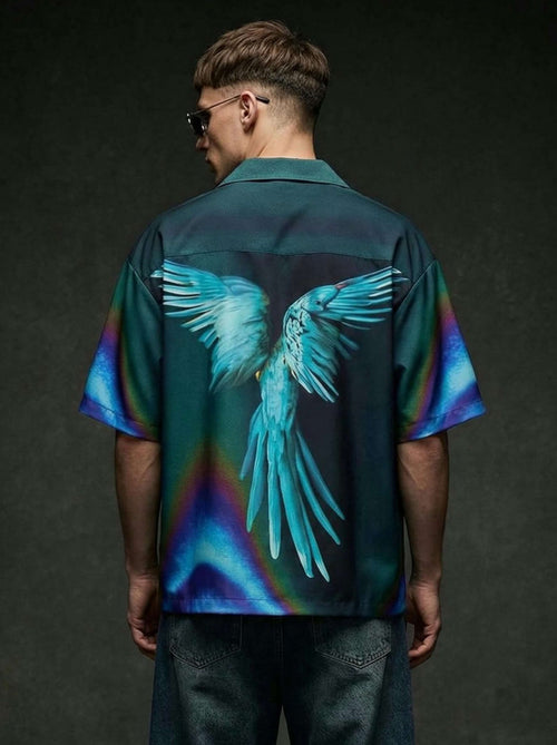 Wings of Freedom Cotton Shirt – Designer Printed Shirt