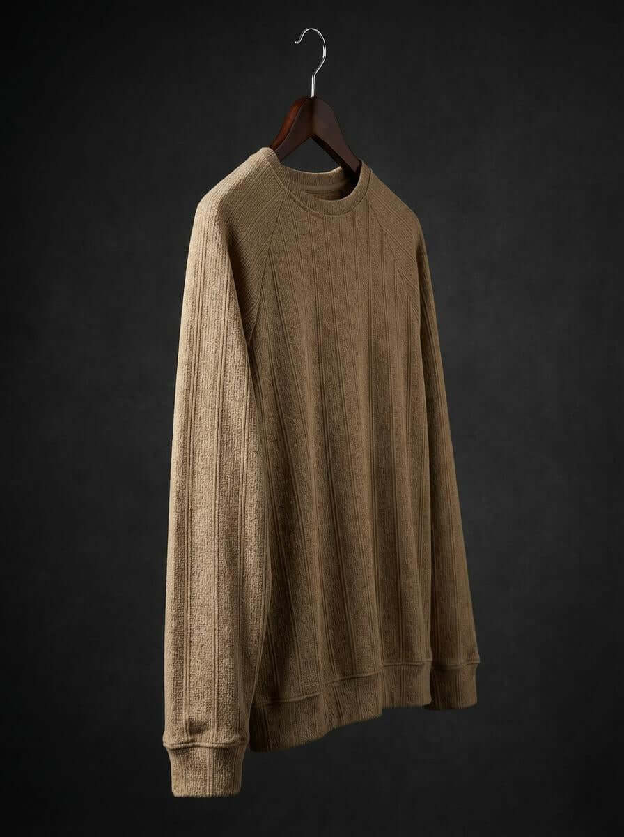 Daily Luxe Jacquard T-shirt – Desert Sand