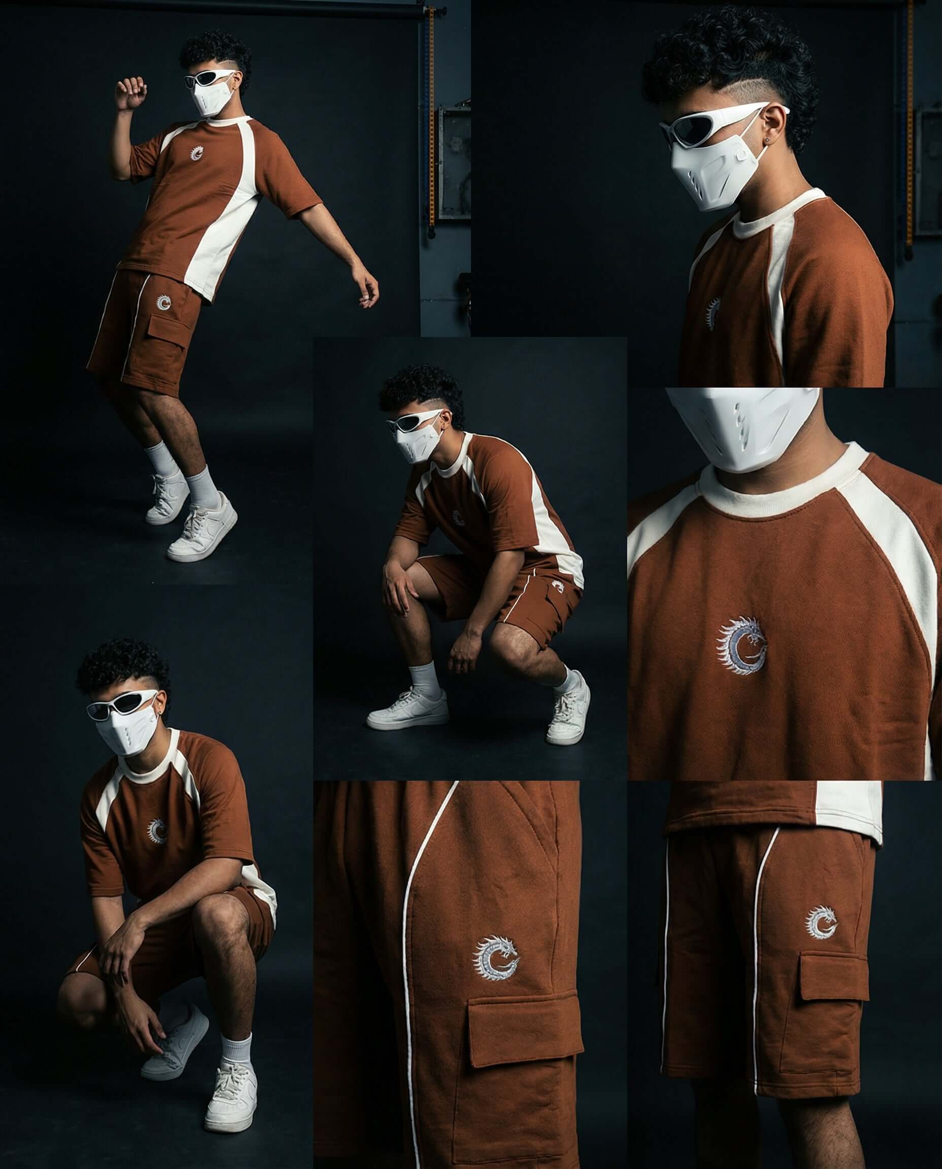 Terra Brown Heavyweight Tech-Terry Co-ord Set