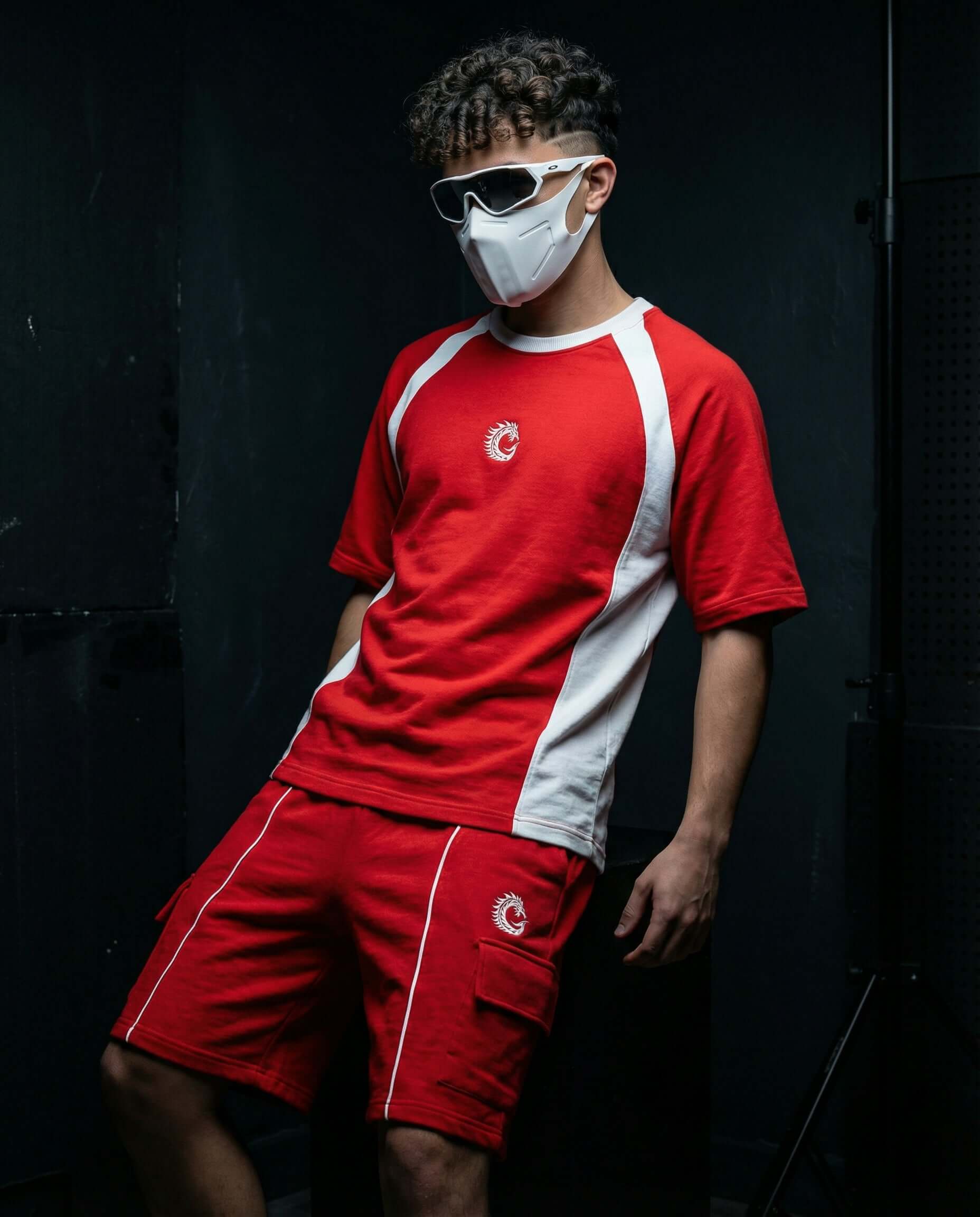 Ignite Red Heavyweight Tech-Terry Co-ord Set