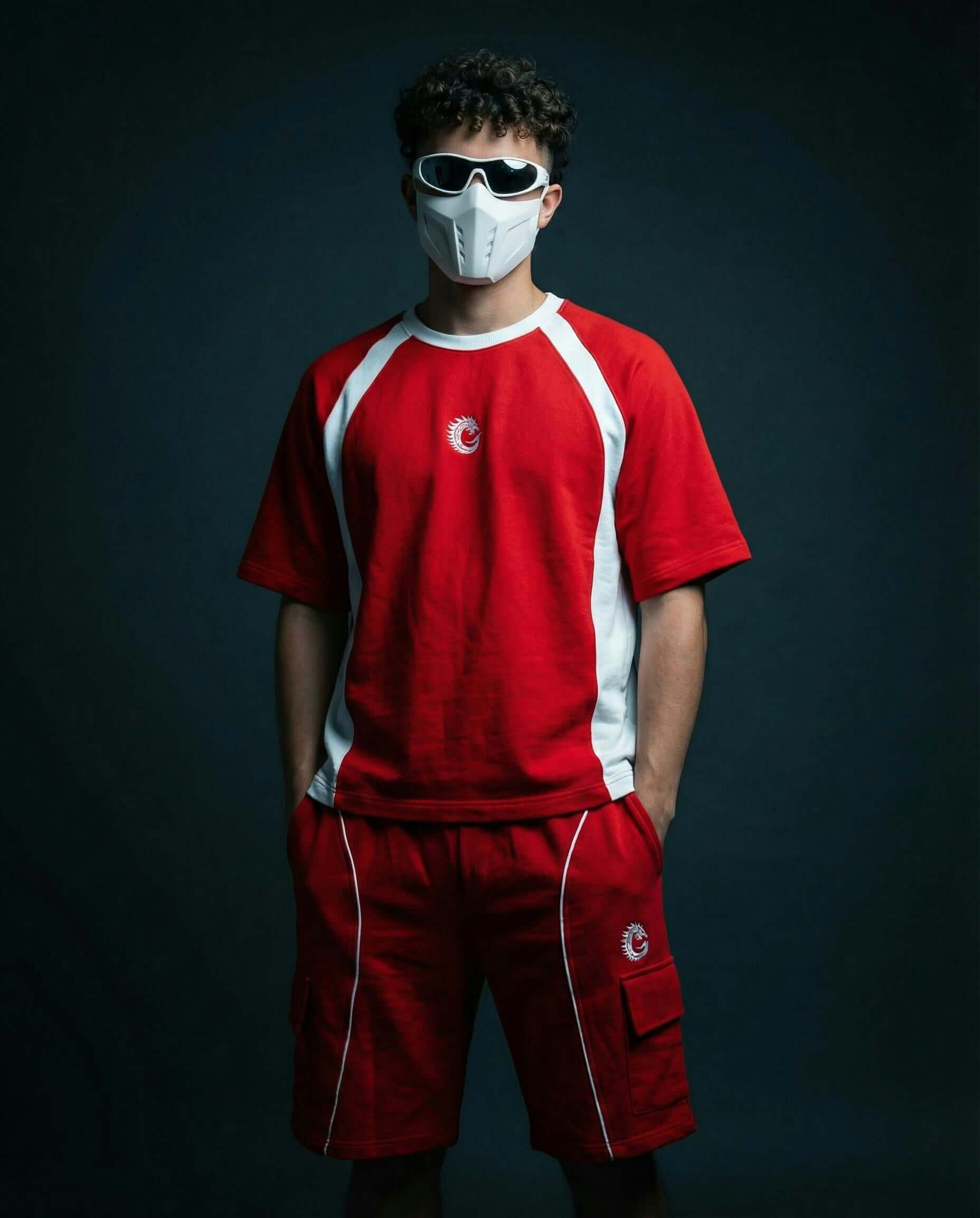 Ignite Red Heavyweight Tech-Terry Co-ord Set