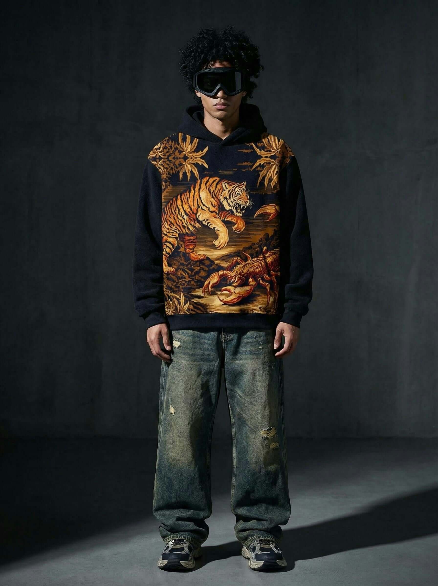 Graphic Hoodie- Jungle Fury Tiger Scorpion