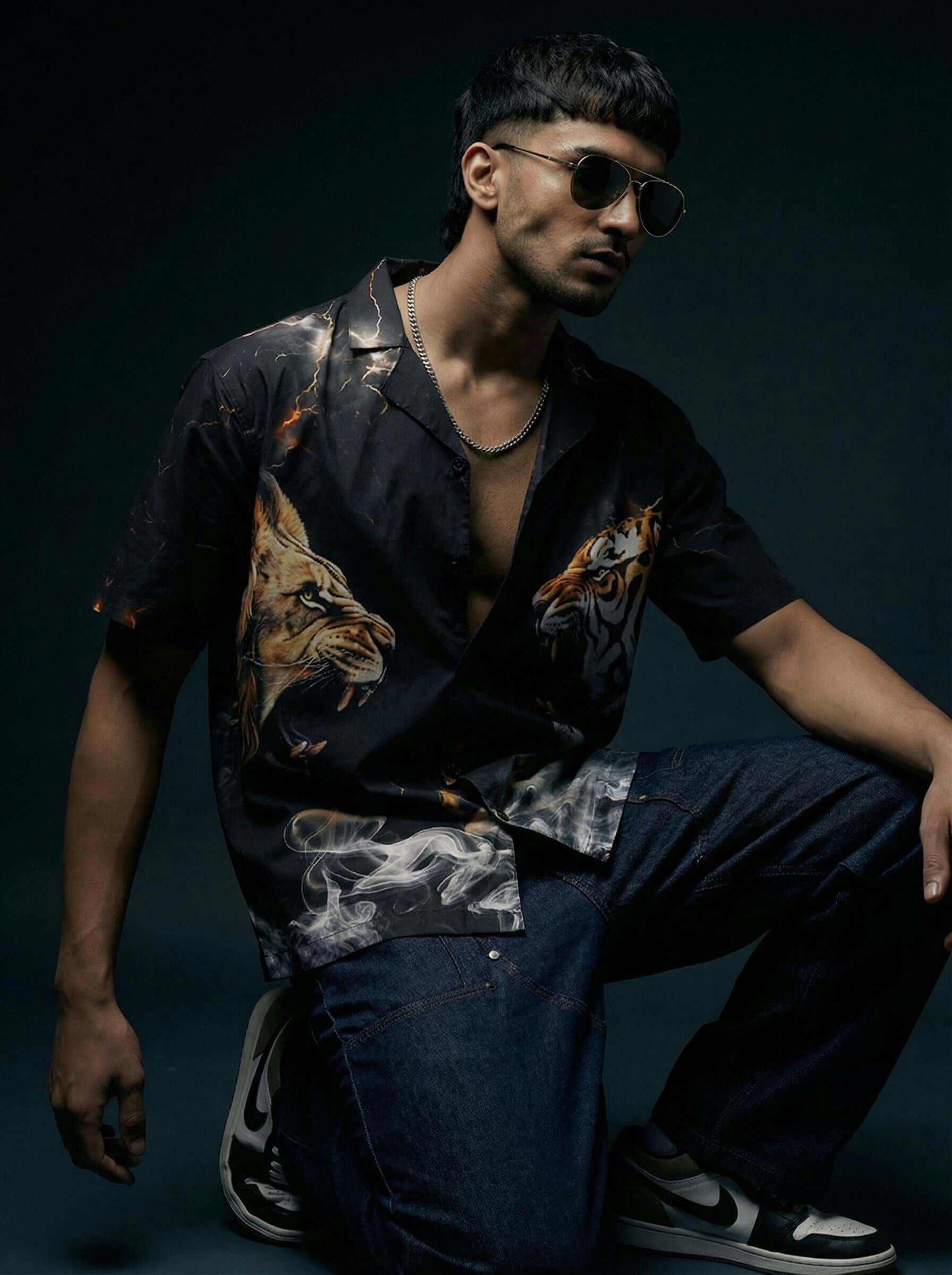 Alpha Inferno Cotton Shirt – Designer Printed Shirt