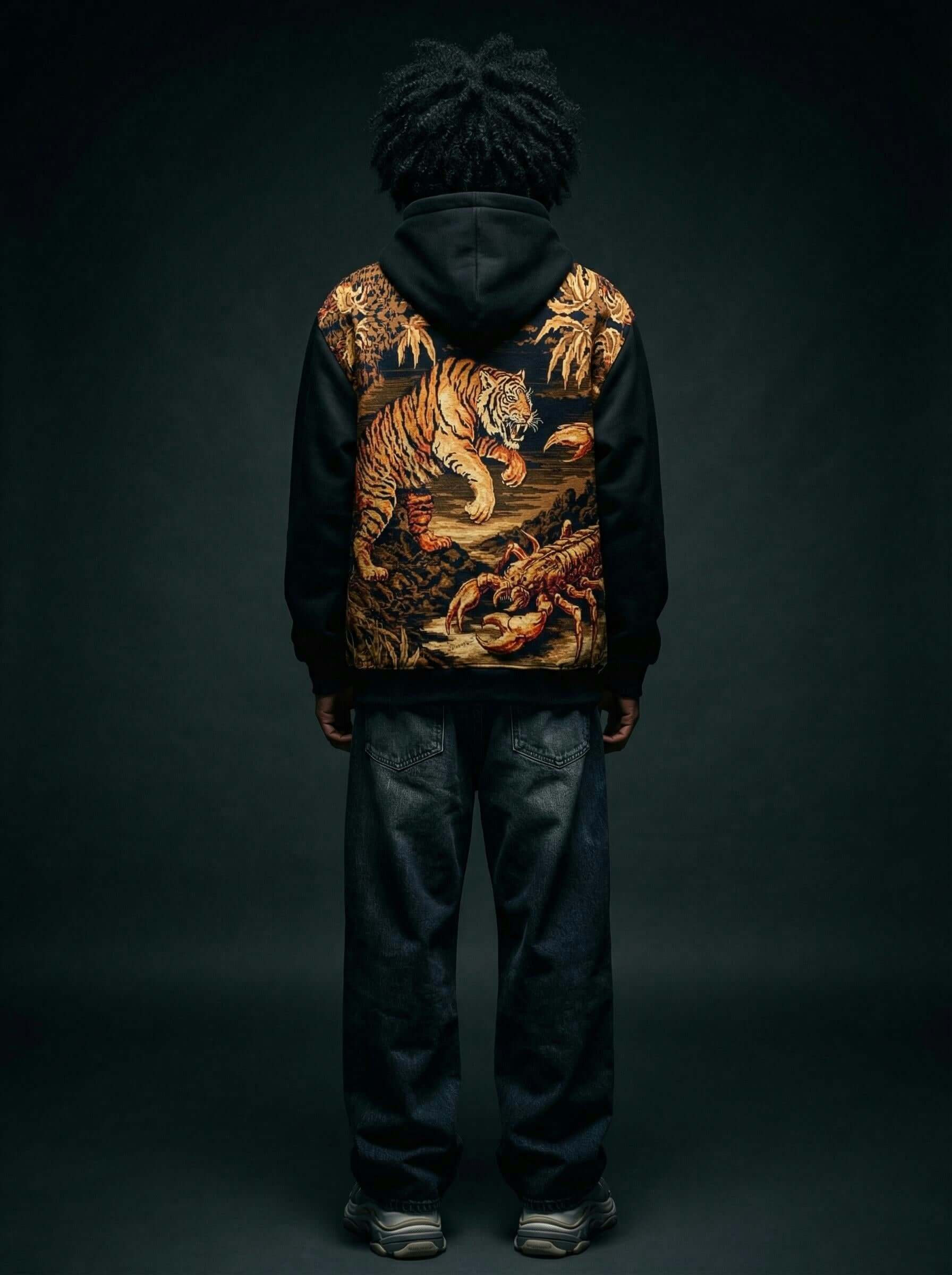 Graphic Hoodie- Jungle Fury Tiger Scorpion