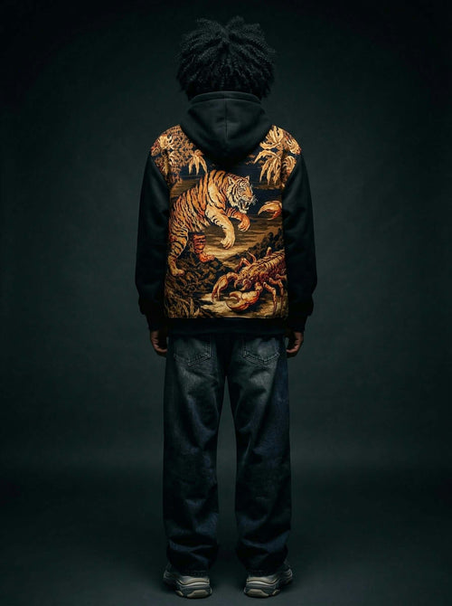 Graphic Hoodie- Jungle Fury Tiger Scorpion