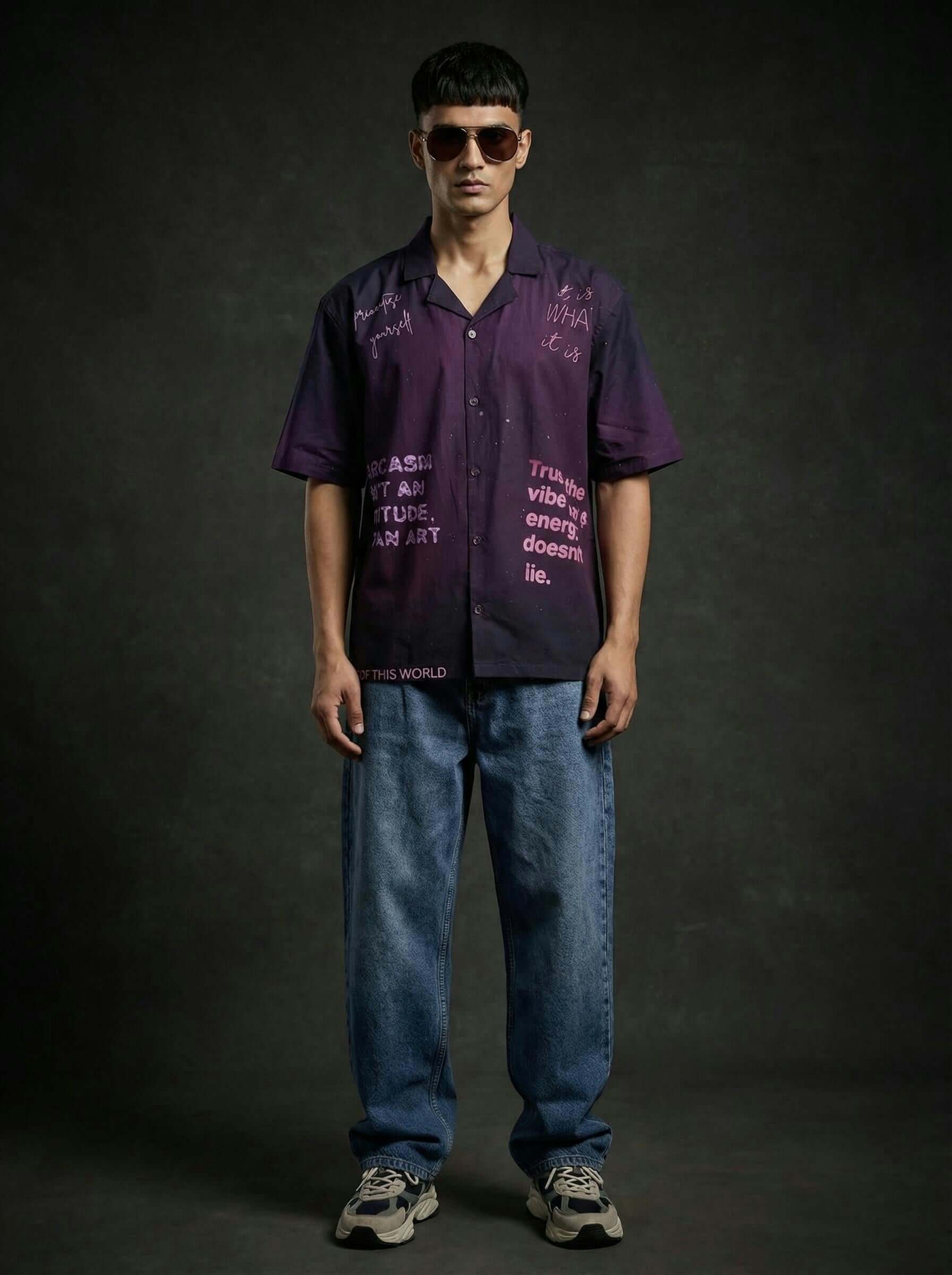 Cosmic Verse Cotton Shirt – Exclusive Designer Shirt