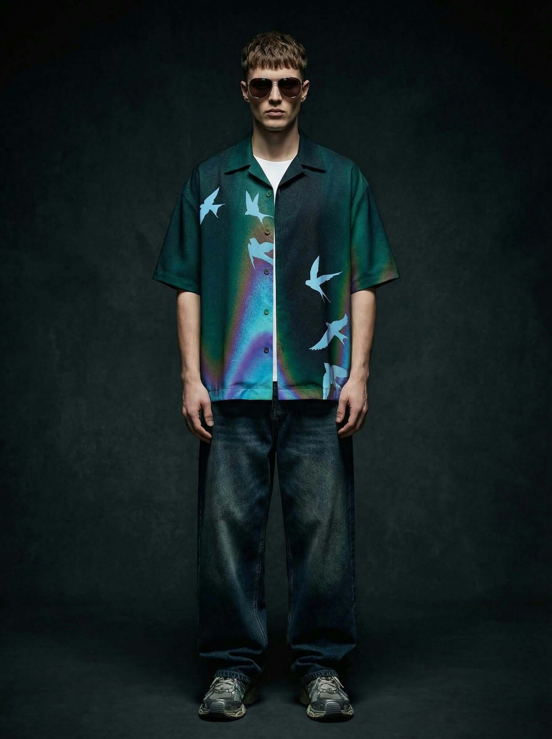 Wings of Freedom Cotton Shirt – Designer Printed Shirt