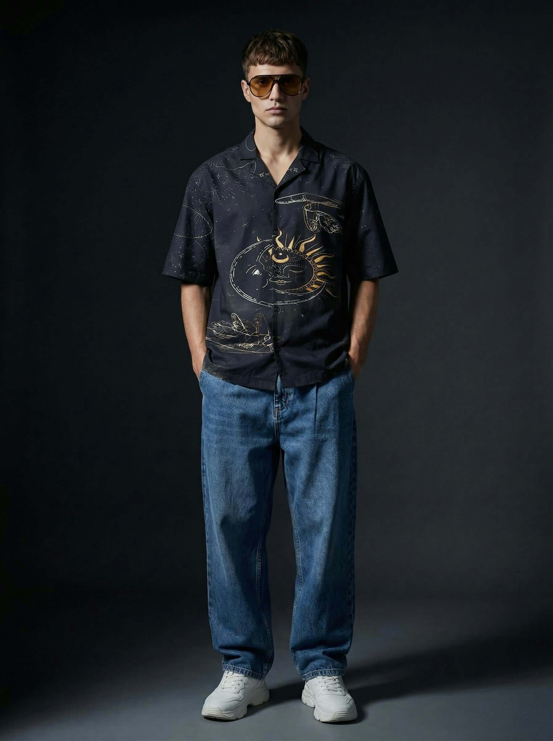 Zodiac Flow Cotton Shirt - Premium 100% Cotton