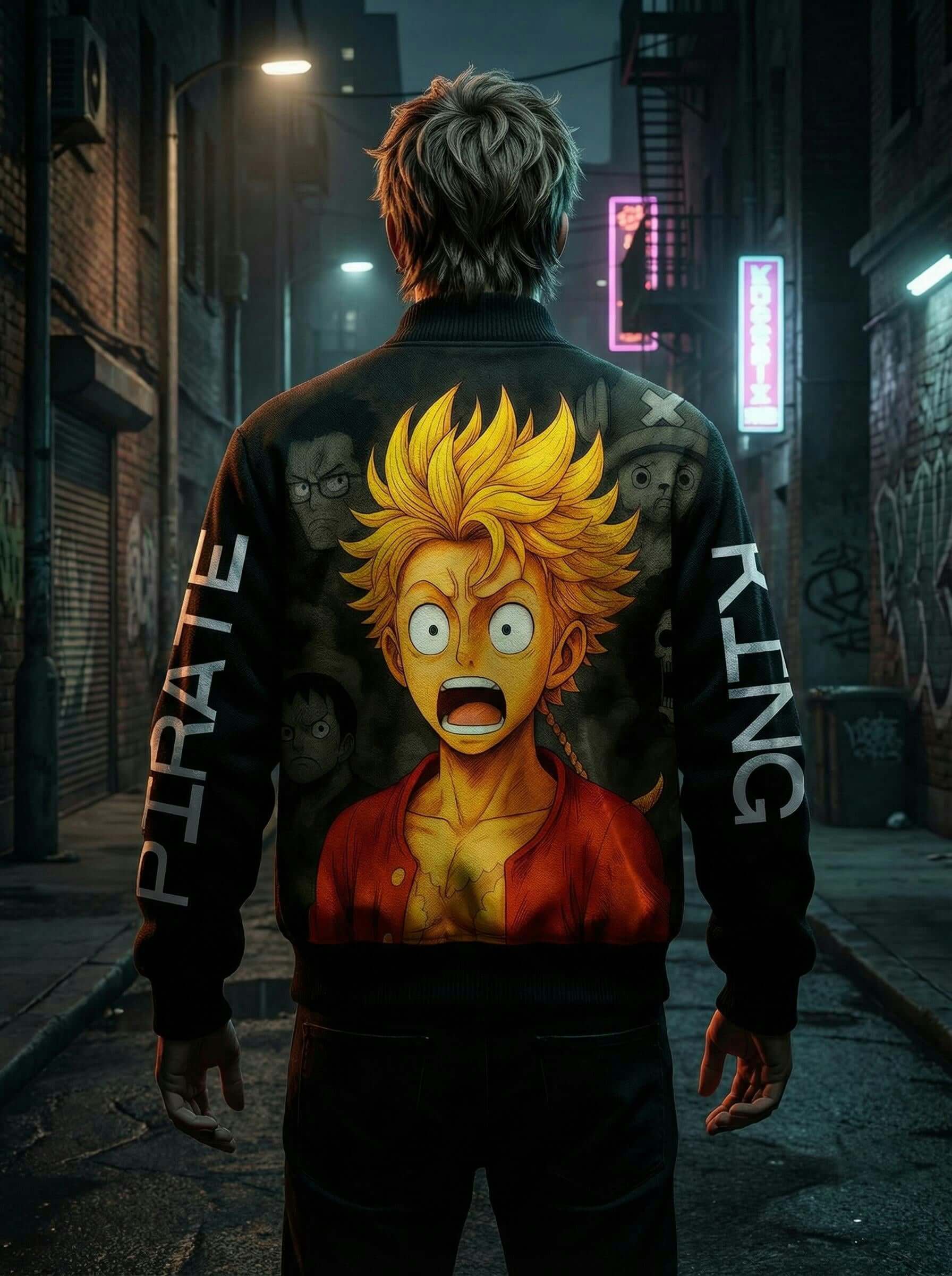 Pirate King Zip-Up Jacket – One Piece Anime