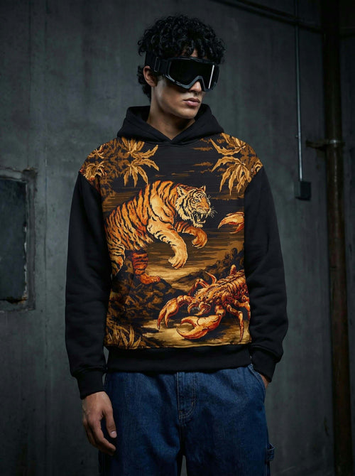 Graphic Hoodie- Jungle Fury Tiger Scorpion