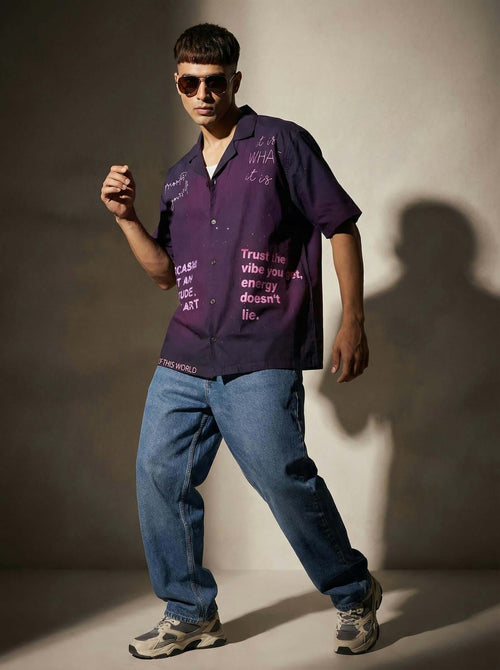 Cosmic Verse Cotton Shirt – Exclusive Designer Shirt