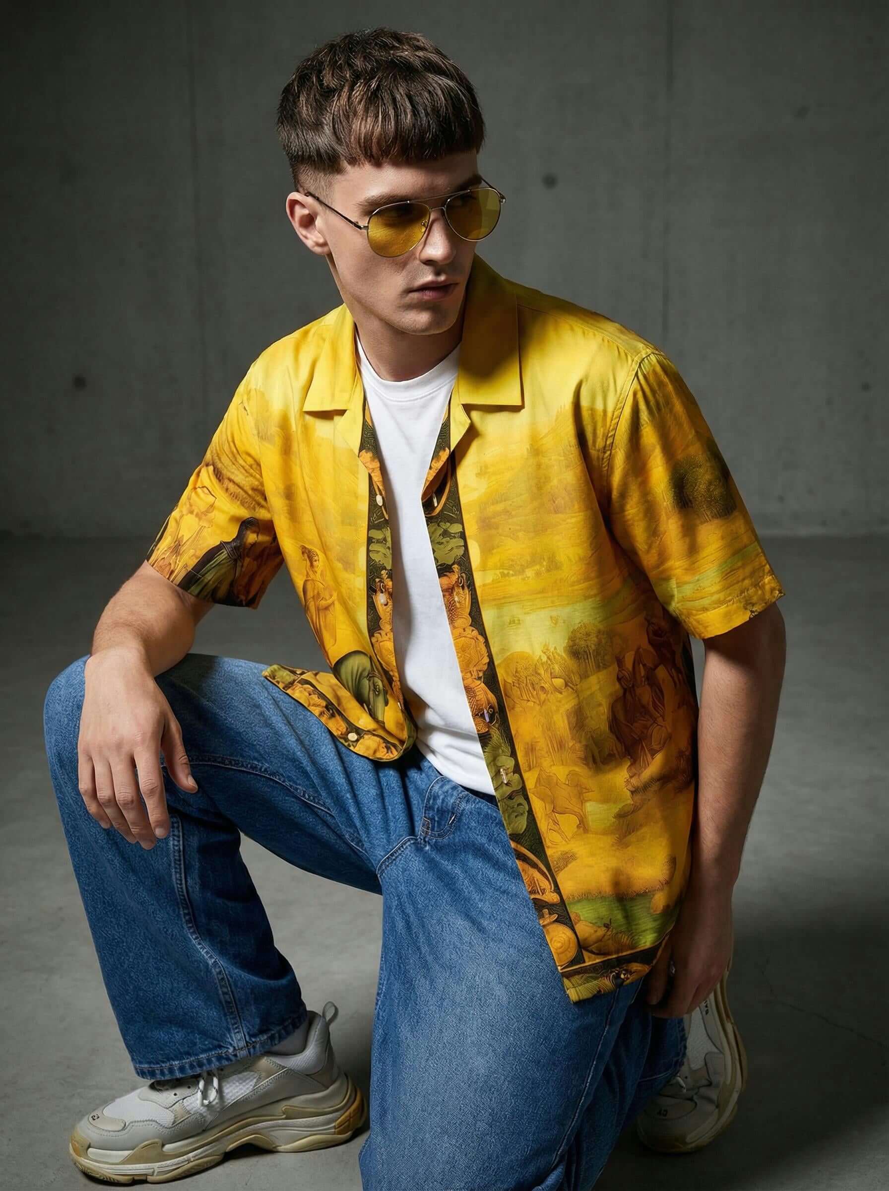 Golden Odyssey Cotton Shirt – Premium Shirt for Men