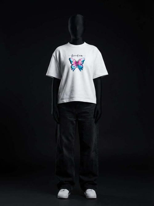 FREEDOM Cotton Printed Oversize Tee