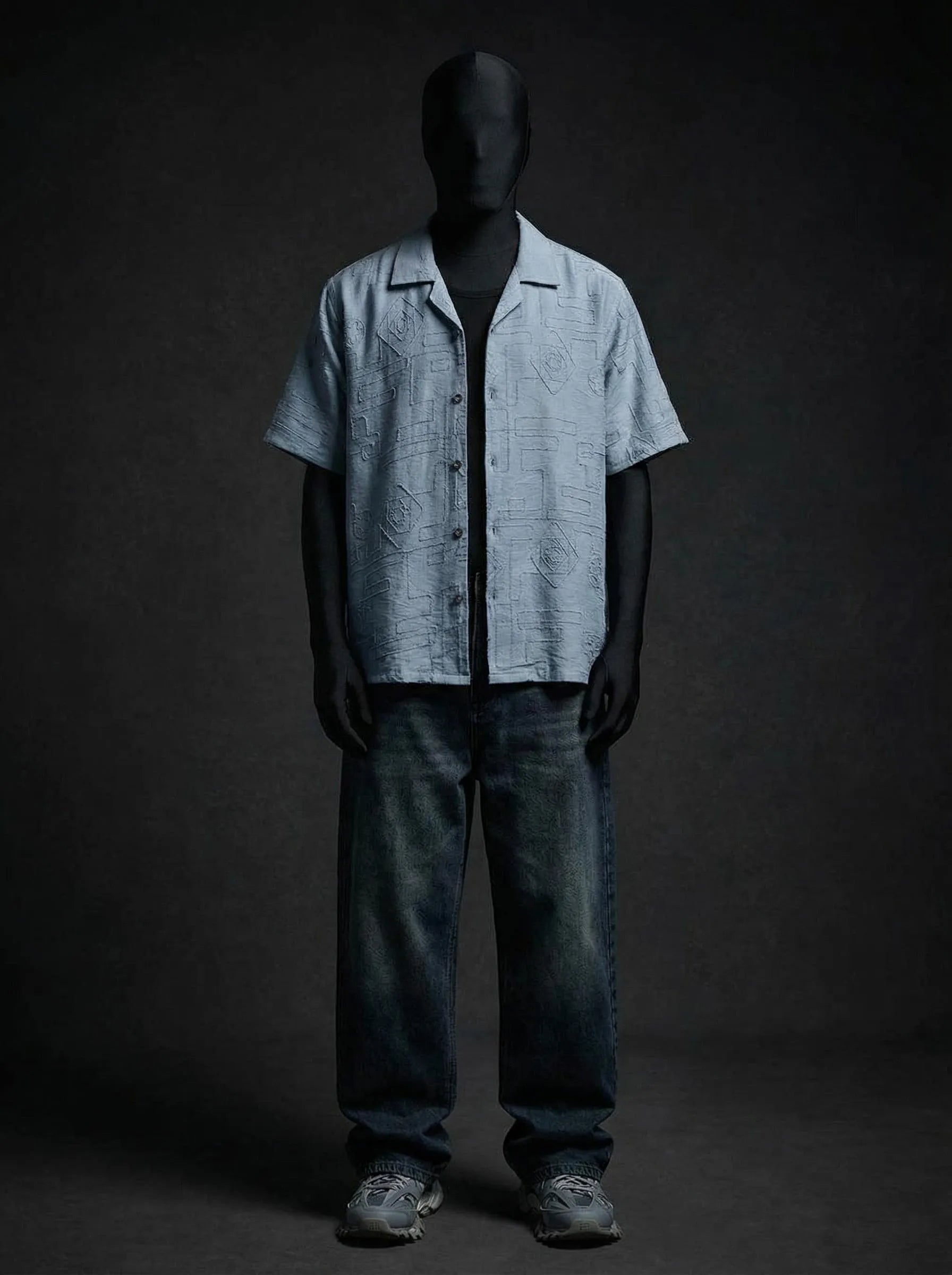 Silver Sky Knitted Shirt