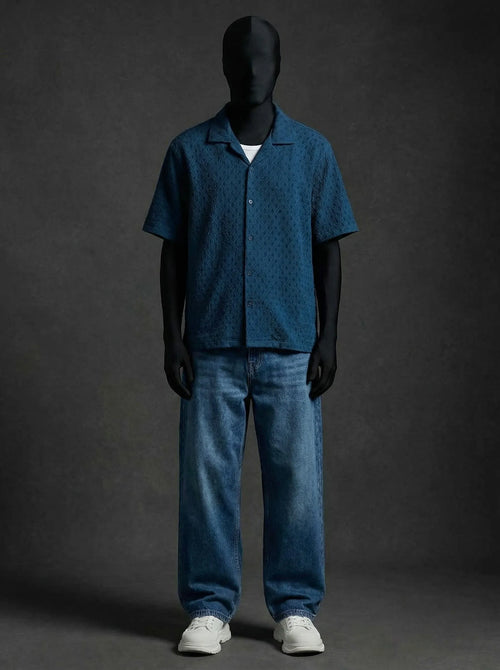 Twilight Blue Knitted Shirt