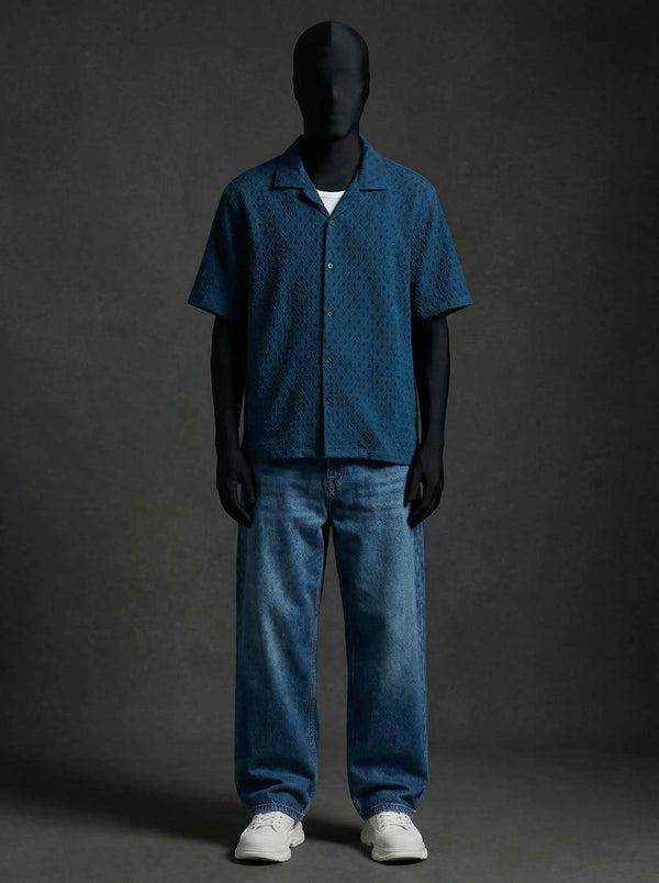 Twilight Blue Knitted Shirt