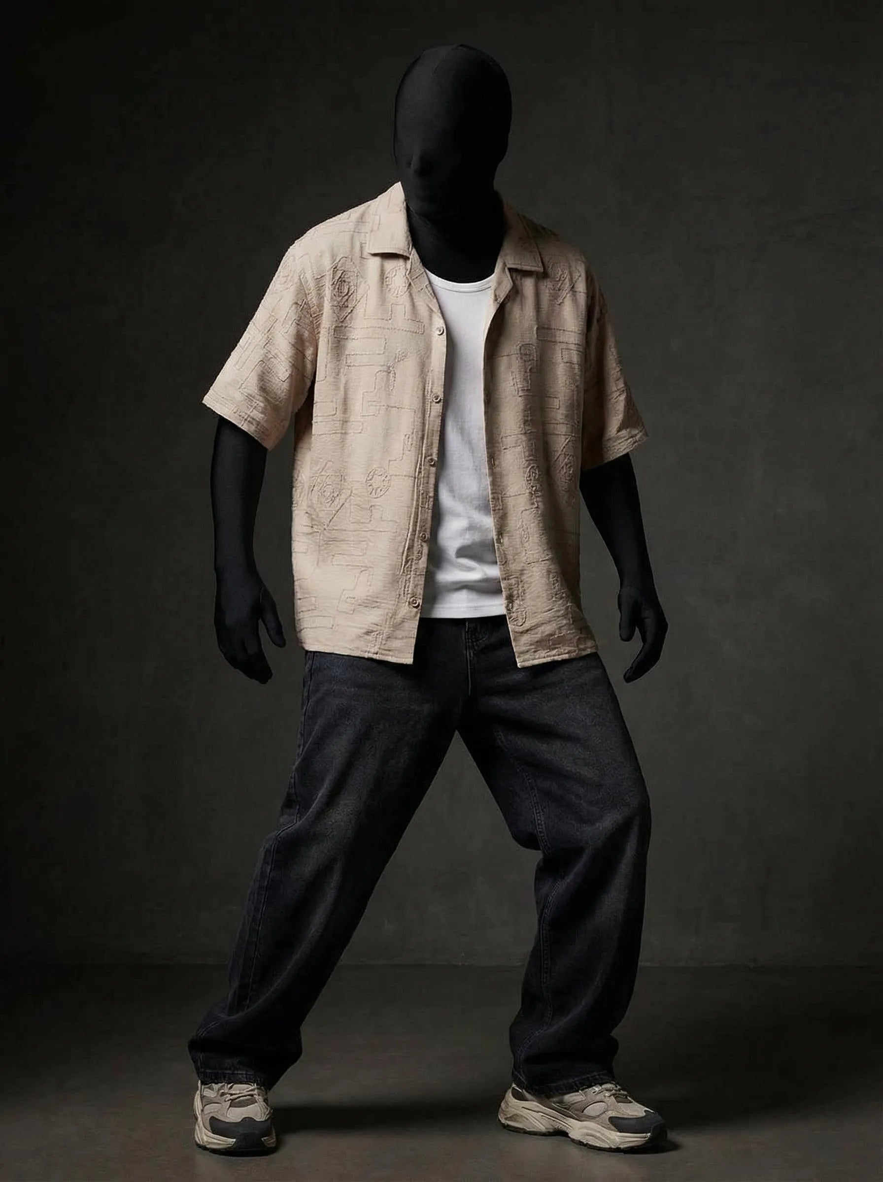 Beige Breeze Knitted Shirt
