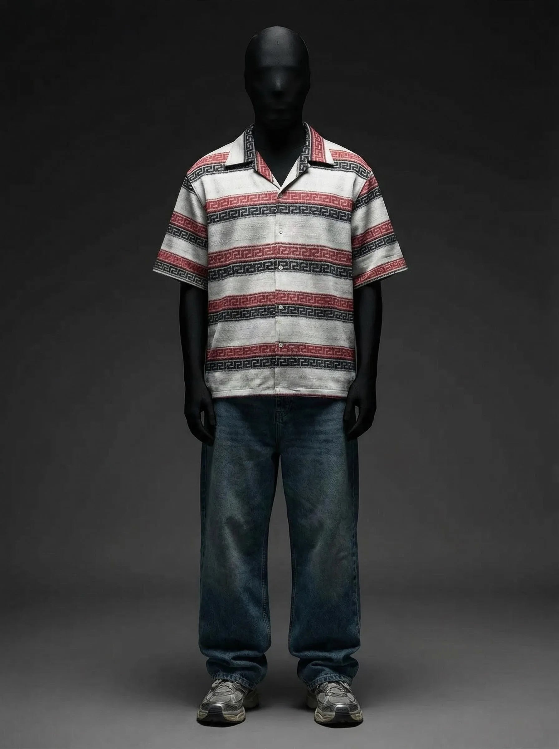 Desert Horizon Stripe Knitted Shirt