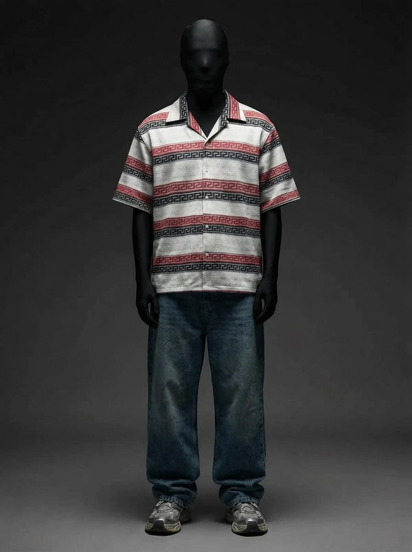 Desert Horizon Stripe Knitted Shirt