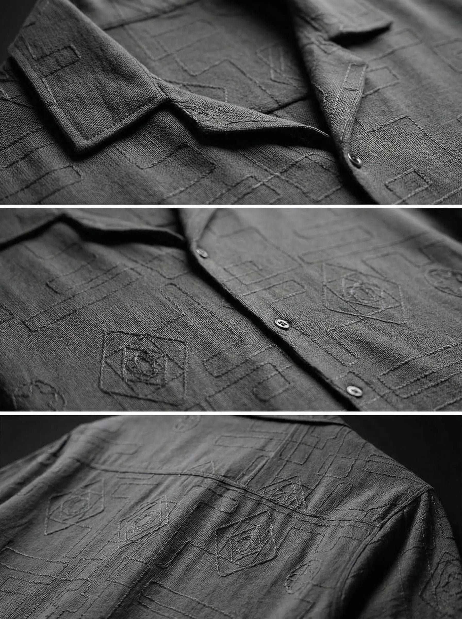 Charcoal Classic Knitted Shirt