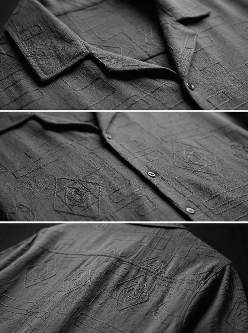 Charcoal Classic Knitted Shirt