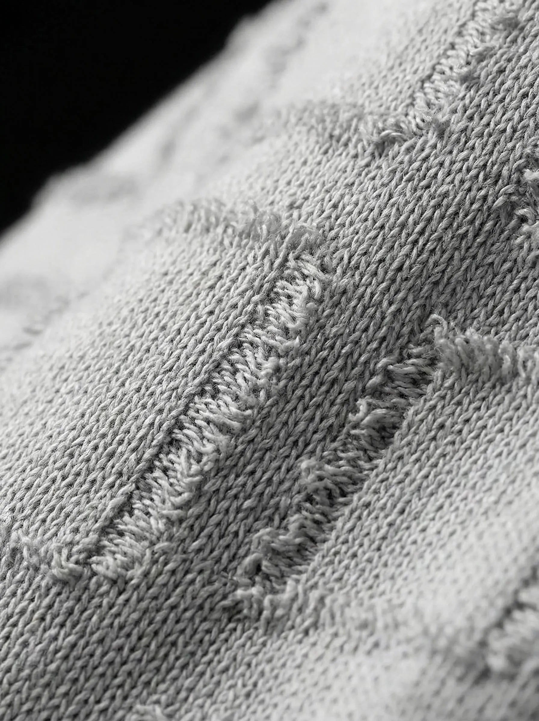 White Boxed Furr Knitted Shirt