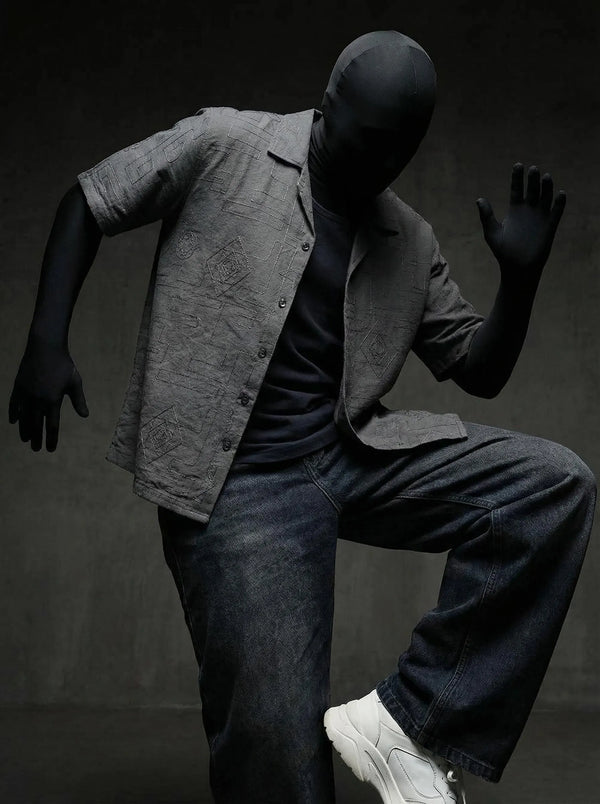 Charcoal Classic Knitted Shirt