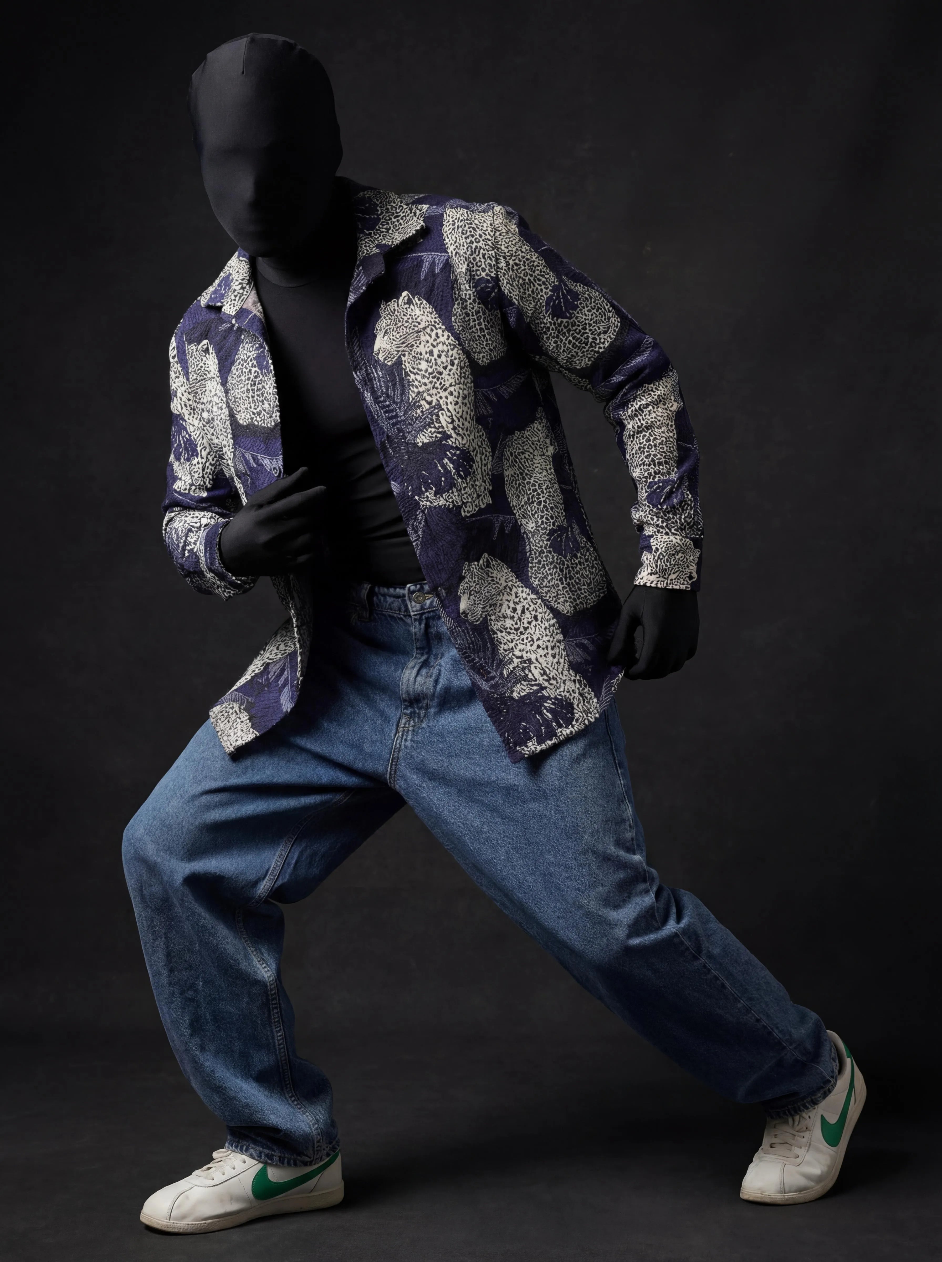 Leopard’s Lair Shacket – Luxury Jacquard Jacket