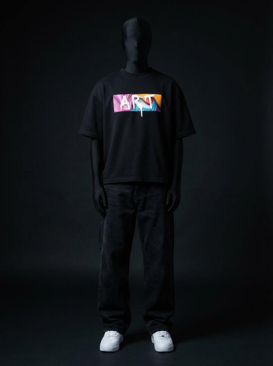 MAX ARTISTRY Printed Oversize Tee