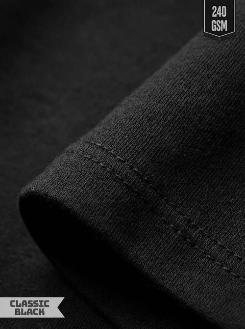 Classic Black Premium Oversized Tee