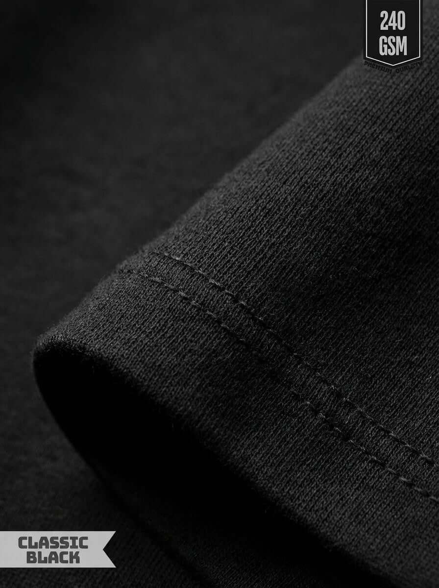 Classic Black Premium Oversized Tee