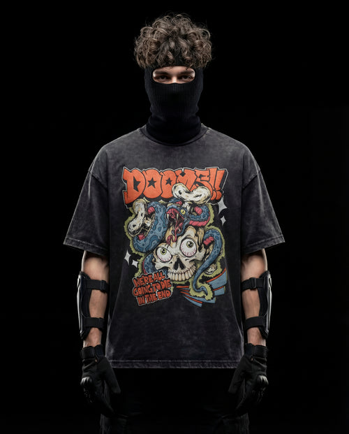 VANDAL VISION // REBEL PROTOCOL ACID WASH TEE