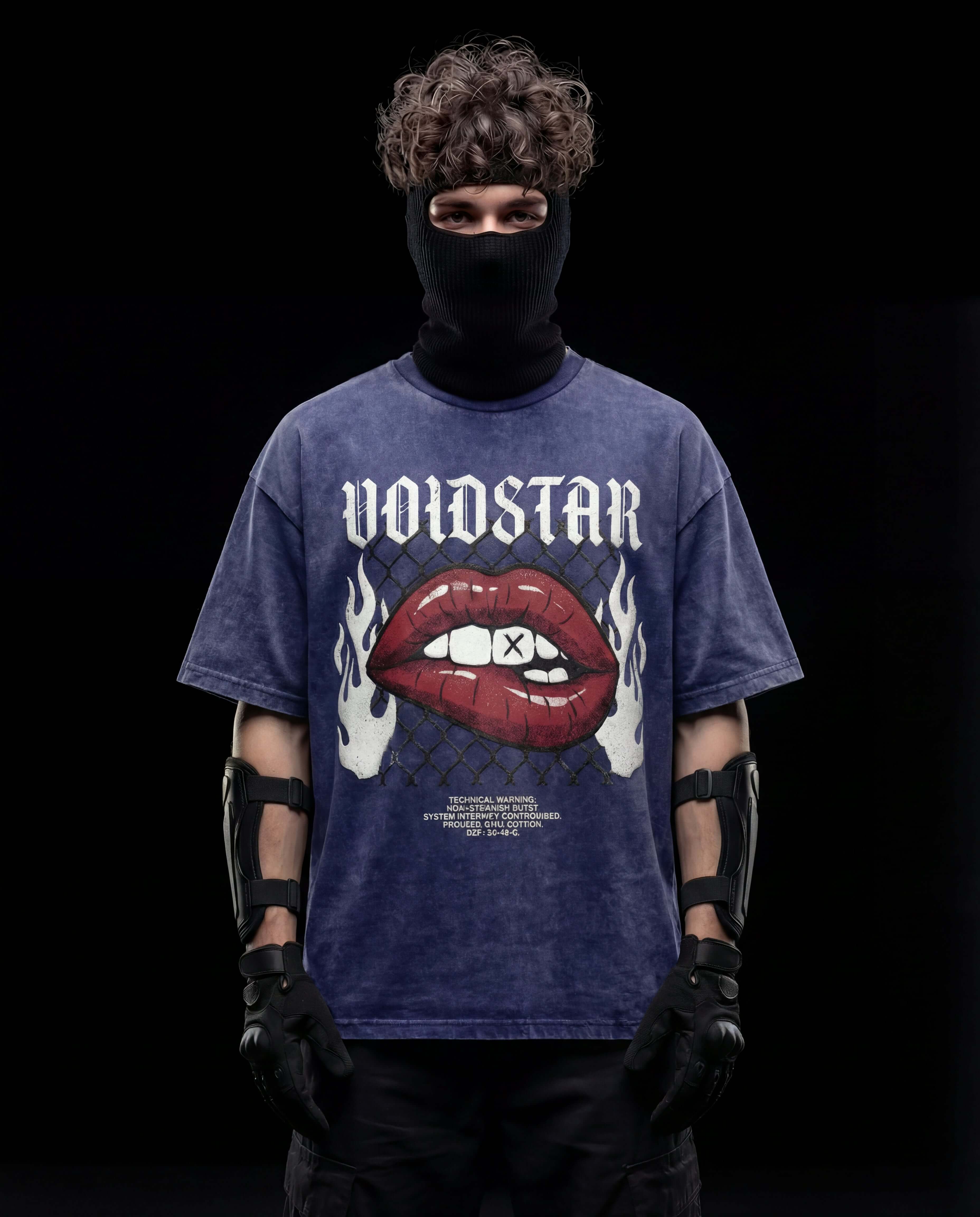 ANARCHY ARC // VOLTAGE SKULL ACID WASH TEE