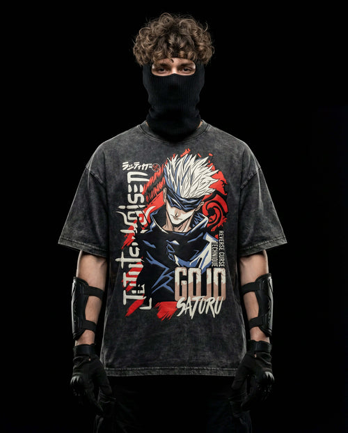 VOIDSTAR // SILENCE PROTOCOL ACID WASH TEE