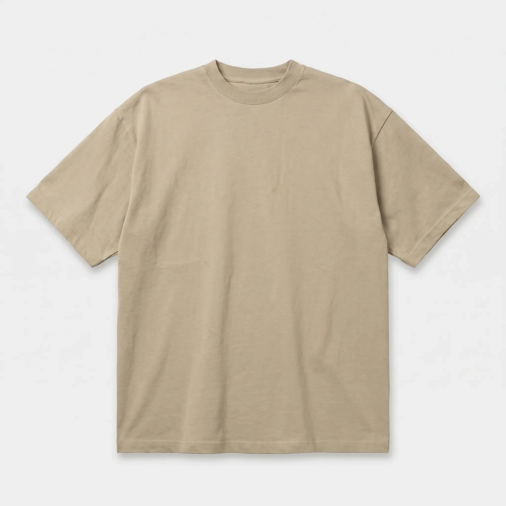 Oversized Heavyweight T-Shirt - Beige CLAZZEY