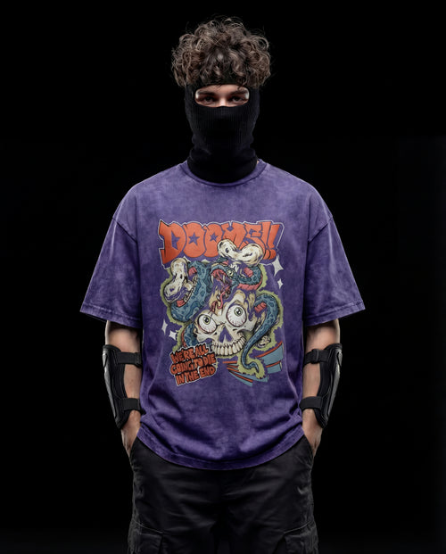 VANDAL VISION // REBEL PROTOCOL ACID WASH TEE