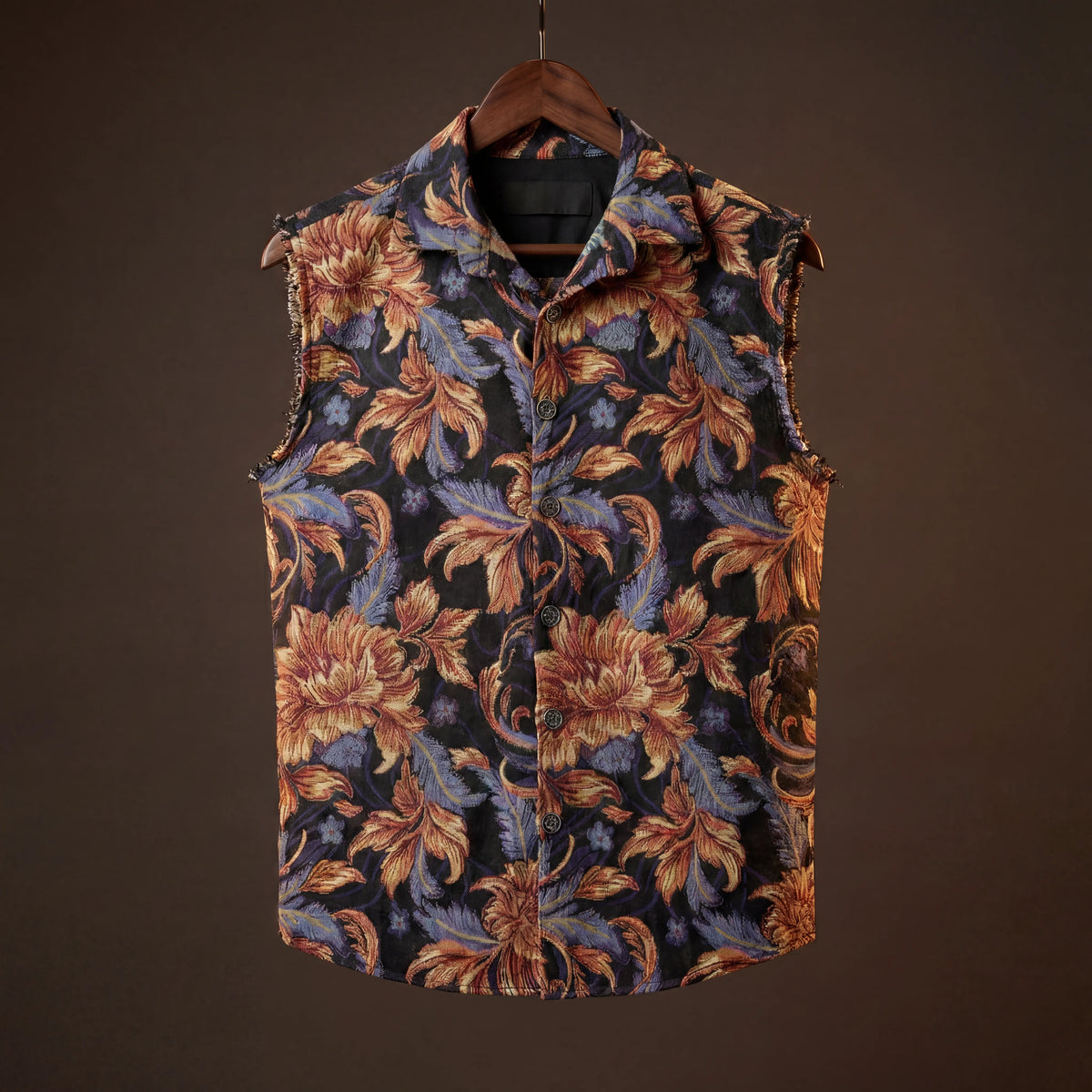 Baroque Bloom Jacquard Vest