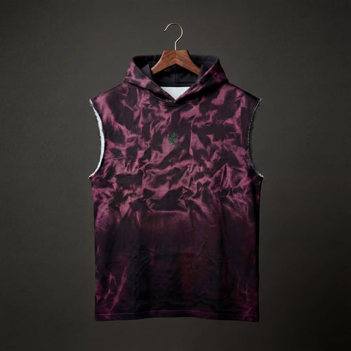 Shadow Mist Sleeveless Oversized Hoodie