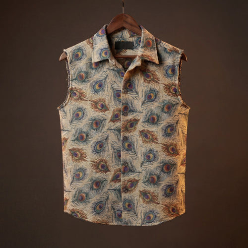 Rajwada Feathers Jacquard Vest