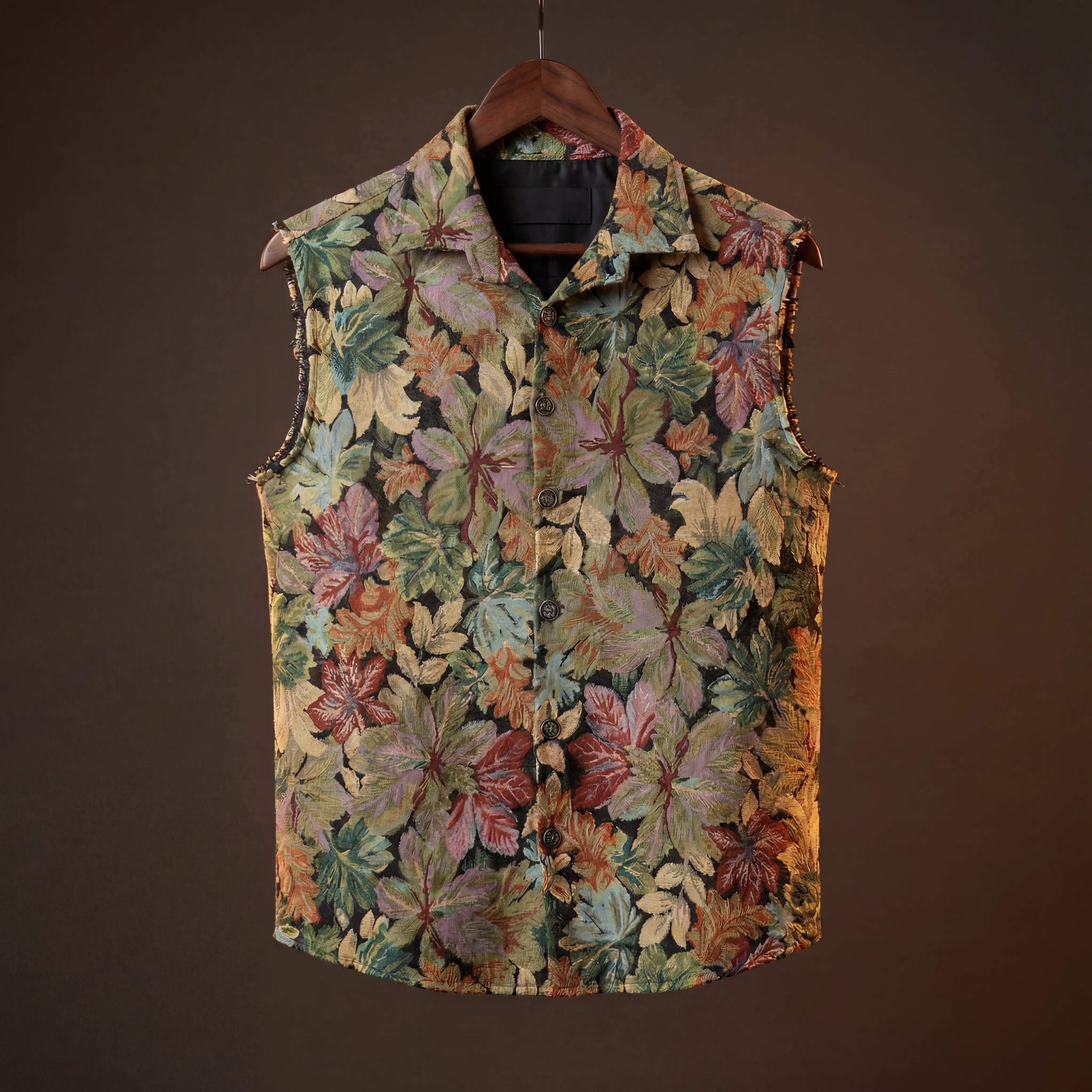 Whispering Leaves Jacquard Vest